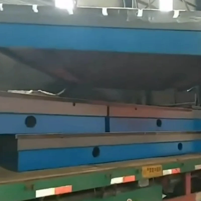 Eight Cast Iron Platforms Are Being Loaded onto The Vehicle for Shipment